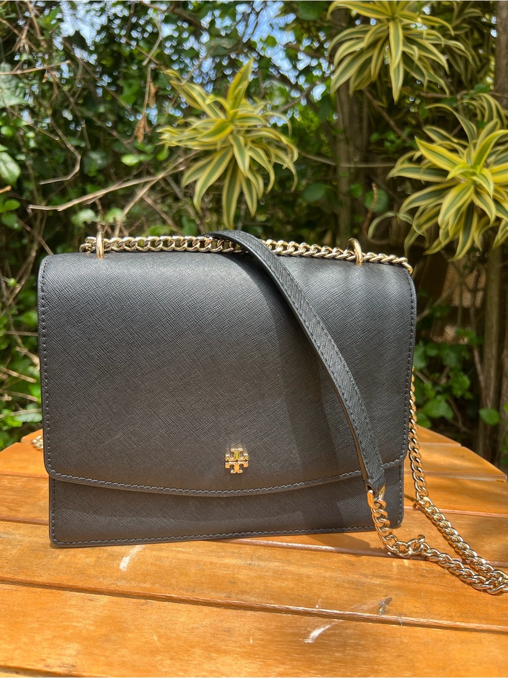 Tory Burch Black Crossbody Chain Shoulder Bag